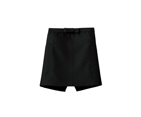 FACE ショートエプロン ブラック フリー FK7167-16 1枚（ご注文単位1枚）【直送品】