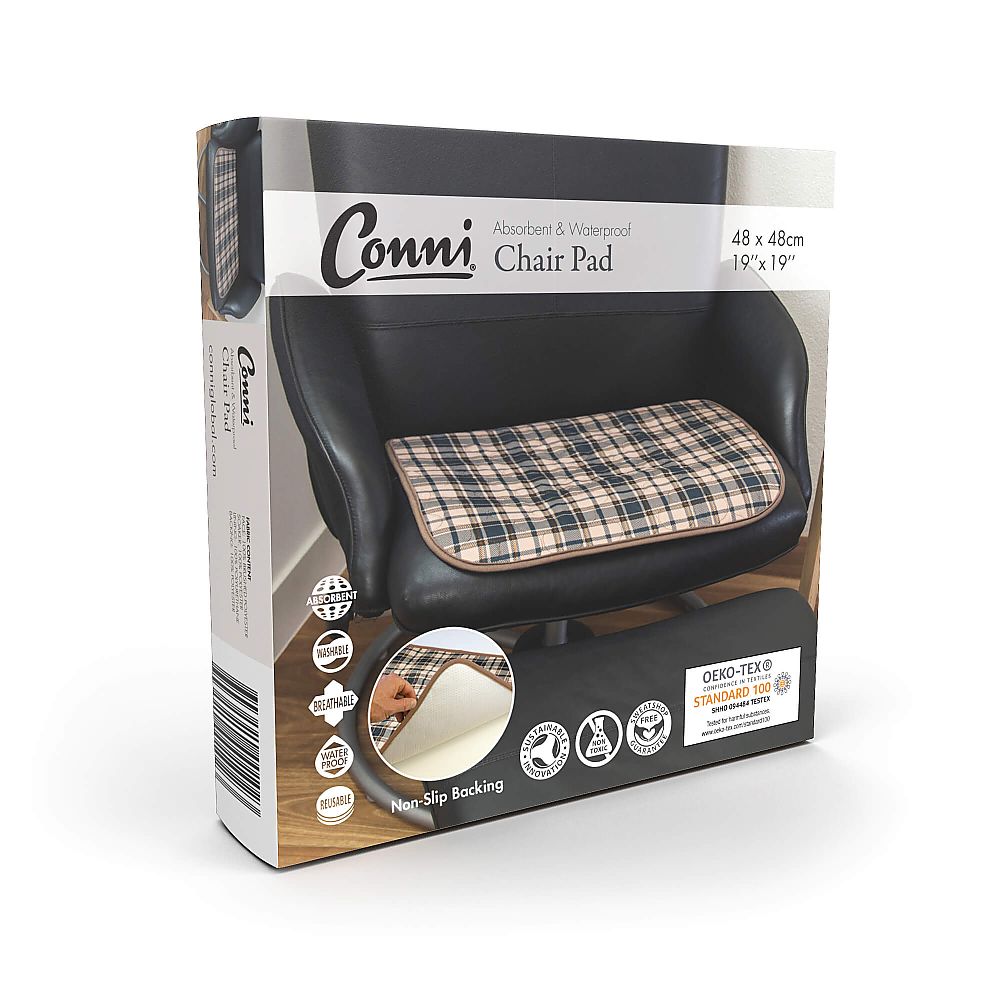 Conni チェアパッド Sサイズ タータンチェック CCD-048048-25-1P 1枚（ご注文単位1枚）【直送品】