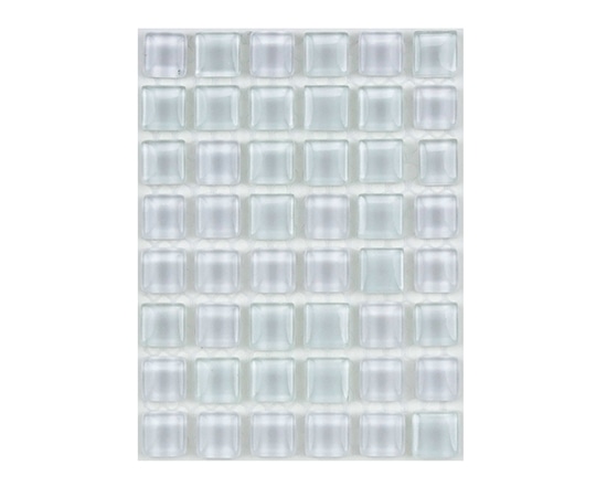 ミキ(車いす) ガラスモザイクタイル MIX スノー MKG-16MIX 1個(ご注文単位1個)【直送品】