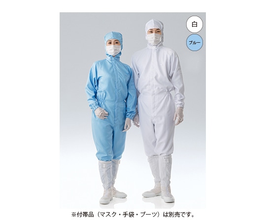 東洋リントフリー クリーンルーム用フード一体型ツナギ服 グリーン 3L FH197C-03 3L 1枚 (ご注文単位1枚)【直送品】