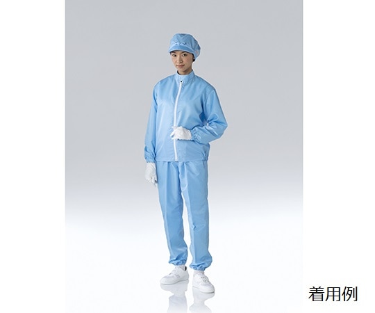 東洋リントフリー クリーンルーム用上着 青 3L FD216C-02 3L 1枚 (ご注文単位1枚)【直送品】