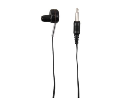 ヤザワコーポレーション ELP突起形 モノラルイヤホンブラック1m TR101BK 1個（ご注文単位1個）【直送品】
