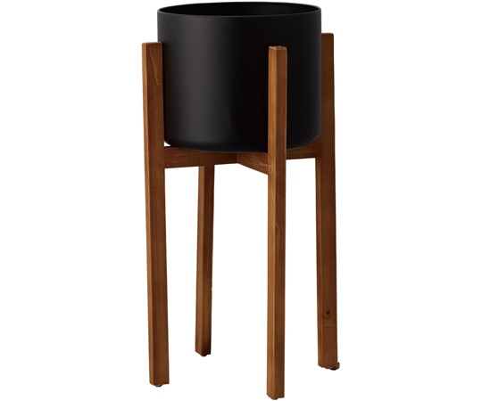 クレイ スタンド付花器 Wood stand pot(ウッド スタンド ポッド)65H 510-961-800 1個（ご注文単位1個）【直送品】