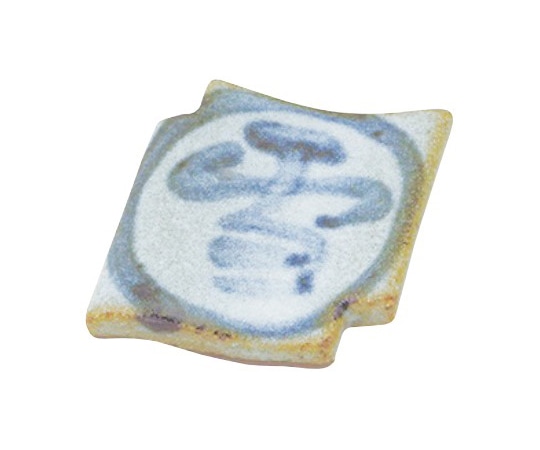 アズワン 乾山瓦形箸置 雪 303-50014 1個（ご注文単位1個）【直送品】