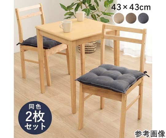 アズワン クッション シート ブラウン 約43×43cm 同色2枚組 1211810060203 1個（ご注文単位1個）【直送品】