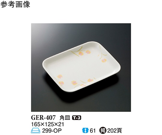 スリーライン 角皿 ハミングone 165×125×21mm 10個入 GER-407 1袋（ご注文単位1袋）【直送品】