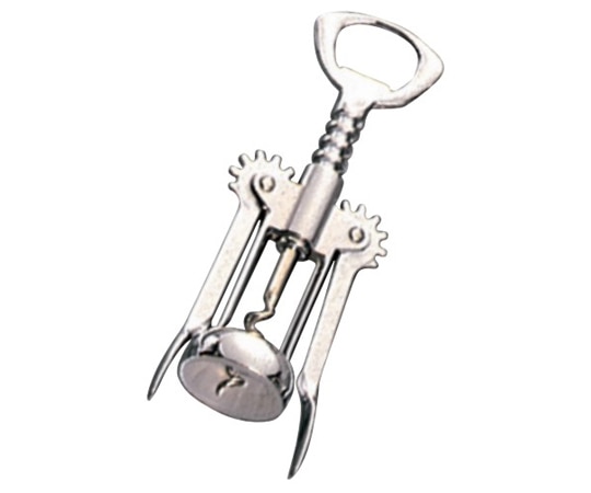 アズワン スパイラルウイングコルク抜 クローム CF007CR 1個（ご注文単位1個）【直送品】