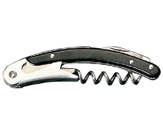 アズワン クレッセント ソムリエナイフ ブラック SW006BK 1個（ご注文単位1個）【直送品】