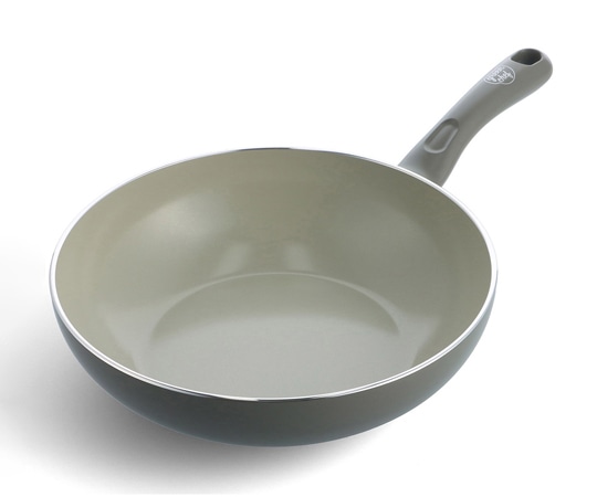 グリーンシェフ アースカラー ウォックパン 28cm クォーツグレー CC005425-004 1個(ご注文単位1個)【直送品】