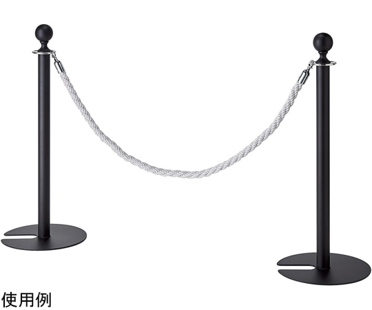 アズワン ロープパーティション ブラック(ロープ別売) 61-802-35-13 1台（ご注文単位1台）【直送品】