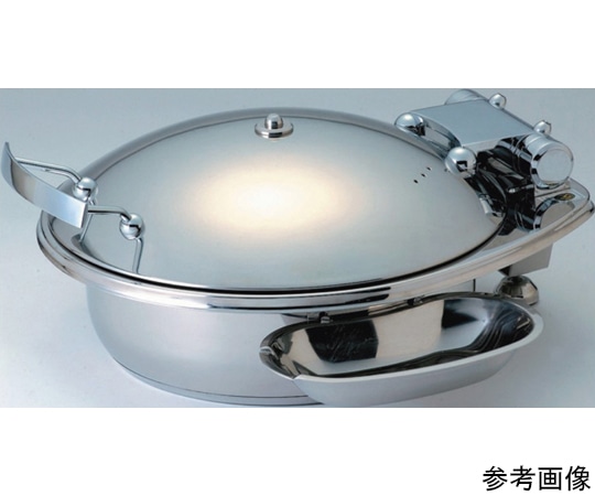 アズワン 18-8 丸型スマートチェーフィング(メタル)4.5L 15302(M) 1個（ご注文単位1個）【直送品】