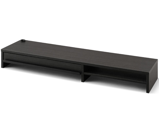 アイリスオーヤマ モニター台 引出し付き ブラックオーク MNS-1000H-BO 1台(ご注文単位1台)【直送品】