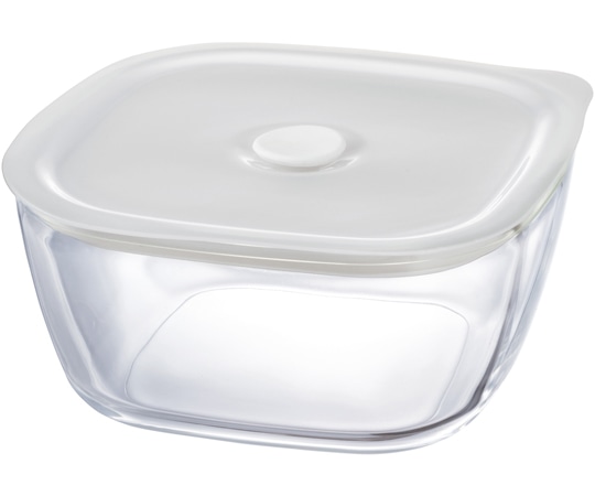 HARIO 耐熱ガラス製密閉保存容器・角1200 16個入 KSTM-120-TW 1箱（ご注文単位1箱）【直送品】