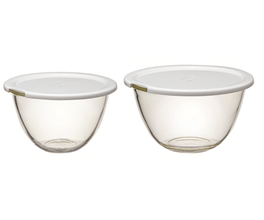 HARIO レンジフタ付き耐熱ガラスボウル 2個×6セット入 MXPF-3506-W 1箱（ご注文単位1箱）【直送品】