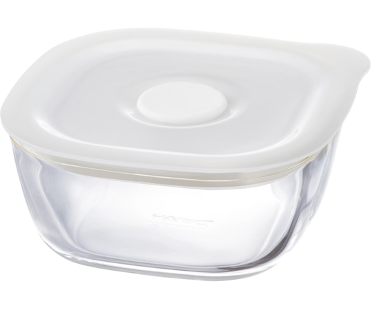 HARIO 耐熱ガラス製密閉保存容器・角250 36個入 KSTM-25-TW 1箱（ご注文単位1箱）【直送品】