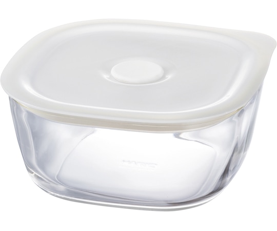 HARIO 耐熱ガラス製密閉保存容器・角600 36個入 KSTM-60-TW 1箱（ご注文単位1箱）【直送品】