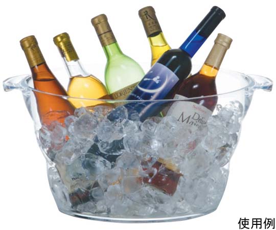 アズワン ブッフェタブオーバル取手付 LJ230CL 1個（ご注文単位1個）【直送品】