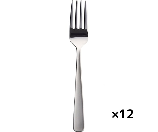 燕物産 18-0ライラック テーブルフォーク ステンレスカトラリー 12本組  1箱（ご注文単位1箱）【直送品】