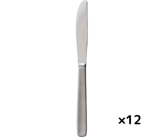 燕物産 18-0ライラック デザートナイフ ステンレスカトラリー 12本組  1箱（ご注文単位1箱）【直送品】