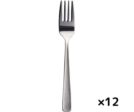 燕物産 18-0ライラック デザートフォーク ステンレスカトラリー 12本組  1箱（ご注文単位1箱）【直送品】