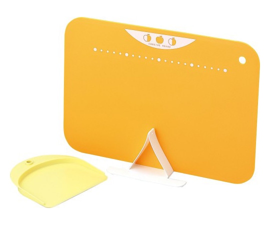 川﨑合成樹脂 やわらかまな板セット オレンジ CB-031 1個（ご注文単位1個）【直送品】