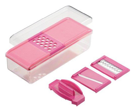 川﨑合成樹脂 カセット式野菜調理器セット ピンク VC-C73 1個（ご注文単位1個）【直送品】