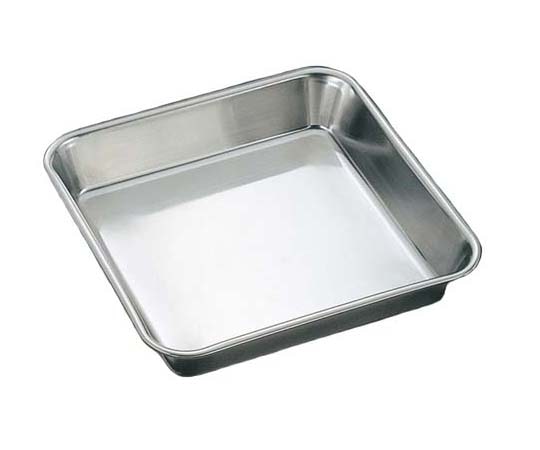 三宝産業（YUKIWA） UK 18-8 正角バット 12枚取(1枚入) 09930012 1個（ご注文単位1個）【直送品】