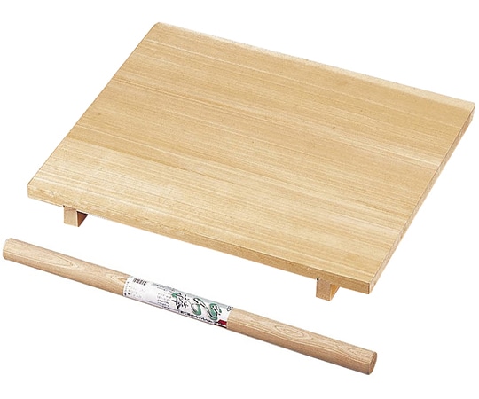 ナガノ産業 木製麺台(麺棒付)スプルス材 中  1個（ご注文単位1個）【直送品】