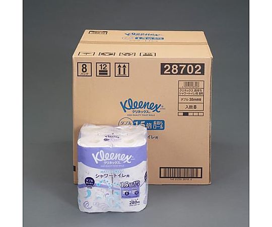 アズワン トイレットペーパー(シャワートイレ用/ダブル/64巻) EA929AM-5B 1ケース(ご注文単位1ケース)【直送品】