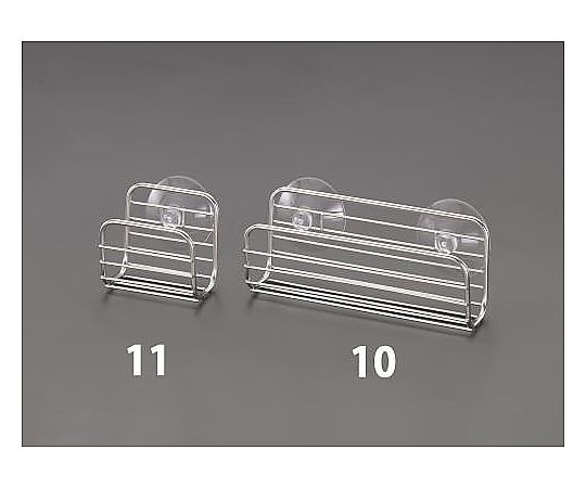 エスコ 170x 54x 78mm スポンジ入れ(吸盤式/ステンレス製) EA912EA-10 1個（ご注文単位1個）【直送品】