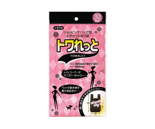 ジャパックス トワレット サニタリー用黒色レジ袋 HDPE 黒 0.013mm 1ケース(30枚×60冊入) SN-06 1ケース(ご注文単位1ケース)【直送品】