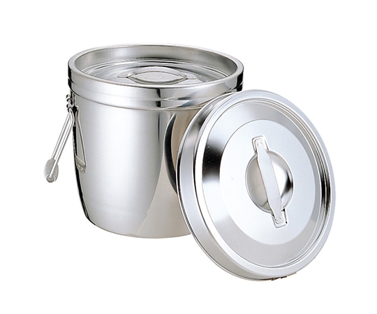 エムテートリマツ 18-8二重汁食缶(クリップ無) 両手式 14L  1個（ご注文単位1個）【直送品】