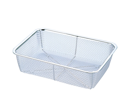 エムテートリマツ 18-8角深ザル 大 6号用 1個(ご注文単位1個)【直送品】