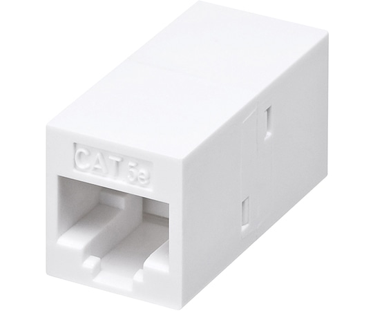 サンワサプライ RJ-45用中継アダプタ エンハンスドカテゴリ5 ADT-EX-5EK 1個(ご注文単位1個)【直送品】