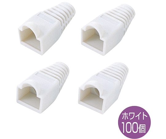 サンワサプライ モジュラーカバー 先付けタイプ 白 ADT-MC4W-100 1セット(ご注文単位1セット)【直送品】