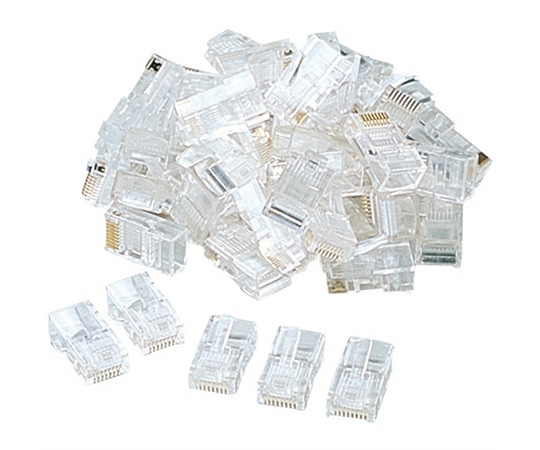 サンワサプライ RJ-45コネクタ より線用 ADT-RJ45-100 1セット(ご注文単位1セット)【直送品】