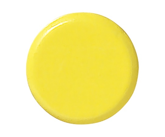 日本緑十字社 超強力カラーマグネット Φ18mm×9mm 黄 1組(3個入) 315013 1組(ご注文単位1組)【直送品】