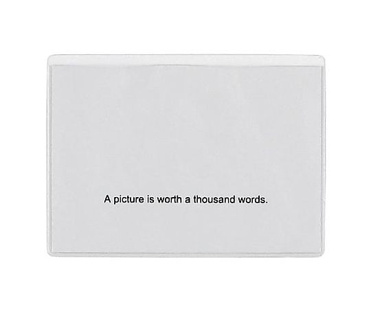 エスコ 127x 89mm クリアホルダー(マグネット付/10枚) EA781GB-103 1組(ご注文単位1組)【直送品】