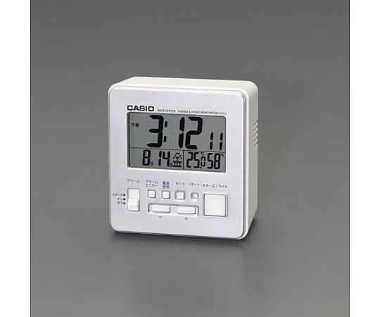 エスコ 78x 36x 83mm [電波]置時計 EA798CA-94B 1個(ご注文単位1個)【直送品】