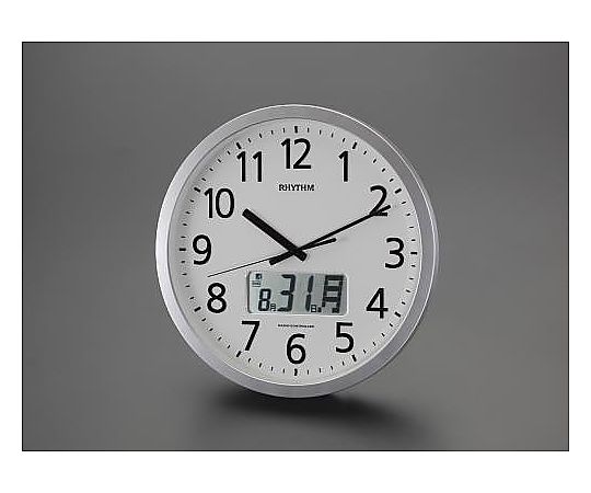 エスコ φ350mm [電波]掛時計 EA798CB-73B 1個(ご注文単位1個)【直送品】