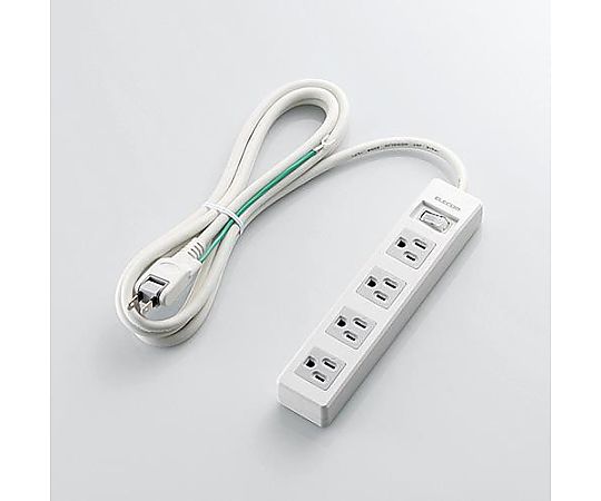 エレコム AC125V/15Ax2.5m タップ(4口・一括スイッチ) EA815GL-40F 1個(ご注文単位1個)【直送品】