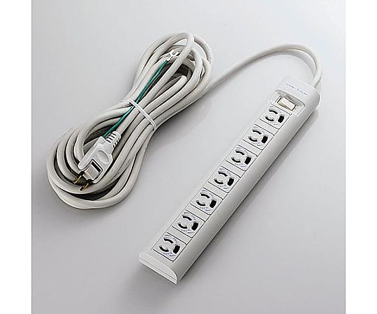 エレコム AC125V/15Ax 5m タップ(7口・抜け止・マグネット付) EA815GL-45BA 1個(ご注文単位1個)【直送品】