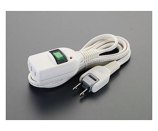 エスコ AC125V/15Ax 3m 延長コード(雷サージ・ブレーカー付) EA815GL-103A 1個(ご注文単位1個)【直送品】