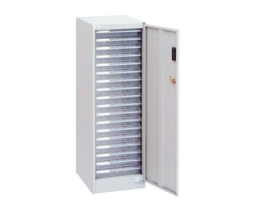 ナカバヤシ セキュリティ フロアケース A4/浅型18段 ニューグレー AF-S18 AF-S18ニユ-グレ- 1個(ご注文単位1個)【直送品】