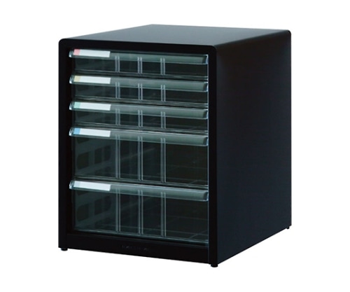 ナカバヤシ アバンテV2 レターケース  A4/浅型3段×深型2段 ブラック AL-C5/A AL-C5クロ/A 1個(ご注文単位1個)【直送品】