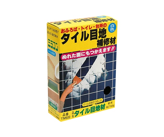 日本ミラコン産業 お風呂場・トイレ・台所用 タイル目地補修材 白 600g TM-600 1セット(ご注文単位1セット)【直送品】