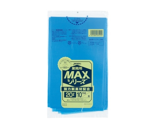 ジャパックス 業務用MAX 20L HDPE 青 0.015mm 1ケース(10枚×60冊入) S-21 1ケース(ご注文単位1ケース)【直送品】