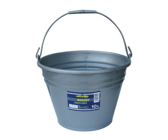 八ツ矢工業 シルバーバケツ 10L 34040 1個(ご注文単位1個)【直送品】