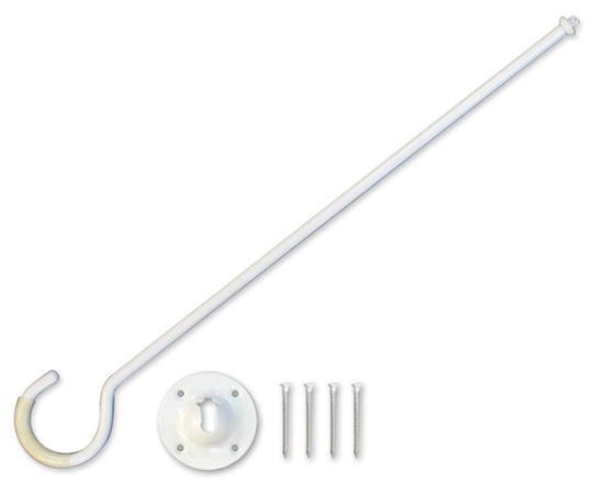 ハイロジック 室内物干しポール 450mm ホワイト 96392 1個(ご注文単位1個)【直送品】