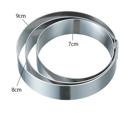 カンダ 18-0 厚口 目玉リング 8cm  1個（ご注文単位1個）【直送品】